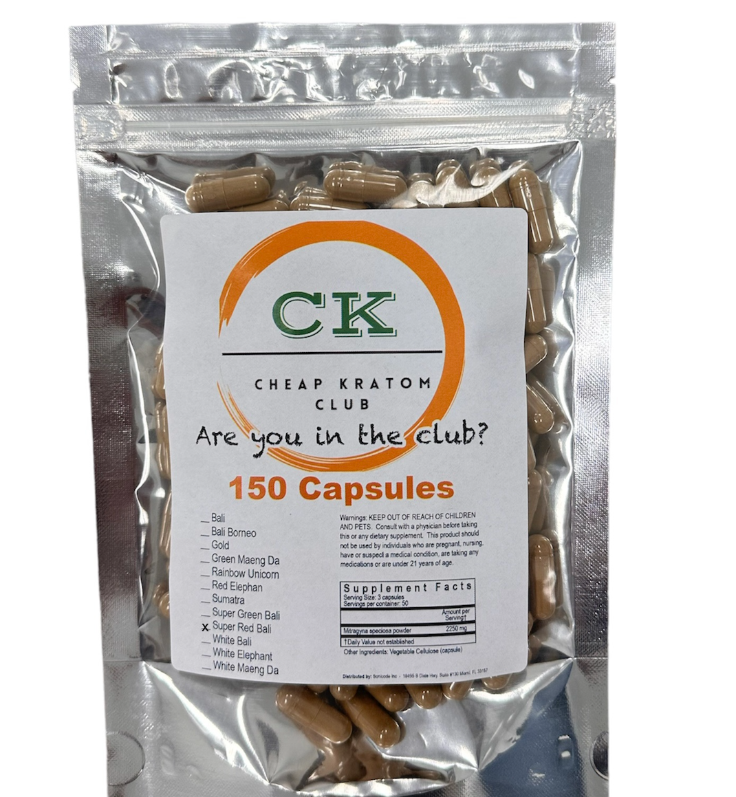 Super Red Bali Kratom Capsules